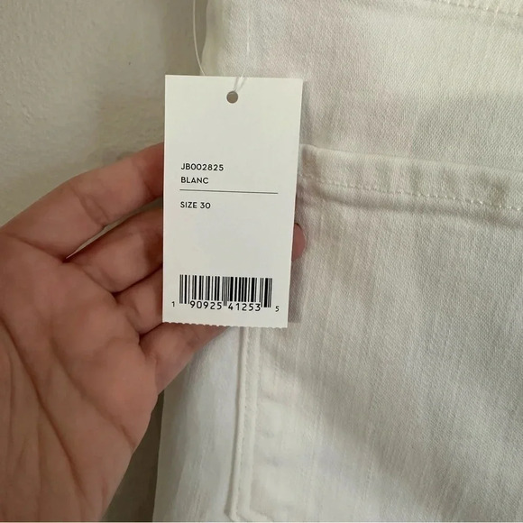 J Brand Blanc Lillie Flare Button Fly Cropped High Rise Pants Size 30 NWT - Picture 8 of 13